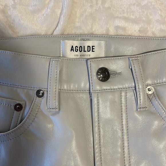 AGOLDE RECYCLED LEATHER 90’s PINCH WAIST - Picture 3 of 5